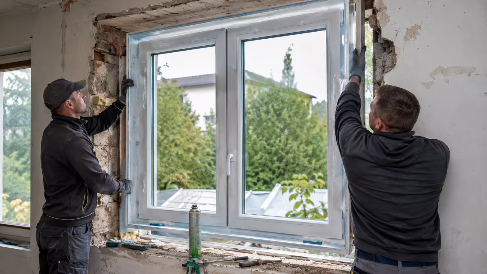 Montáž plastového okna – osazení a utěsnění do ostění