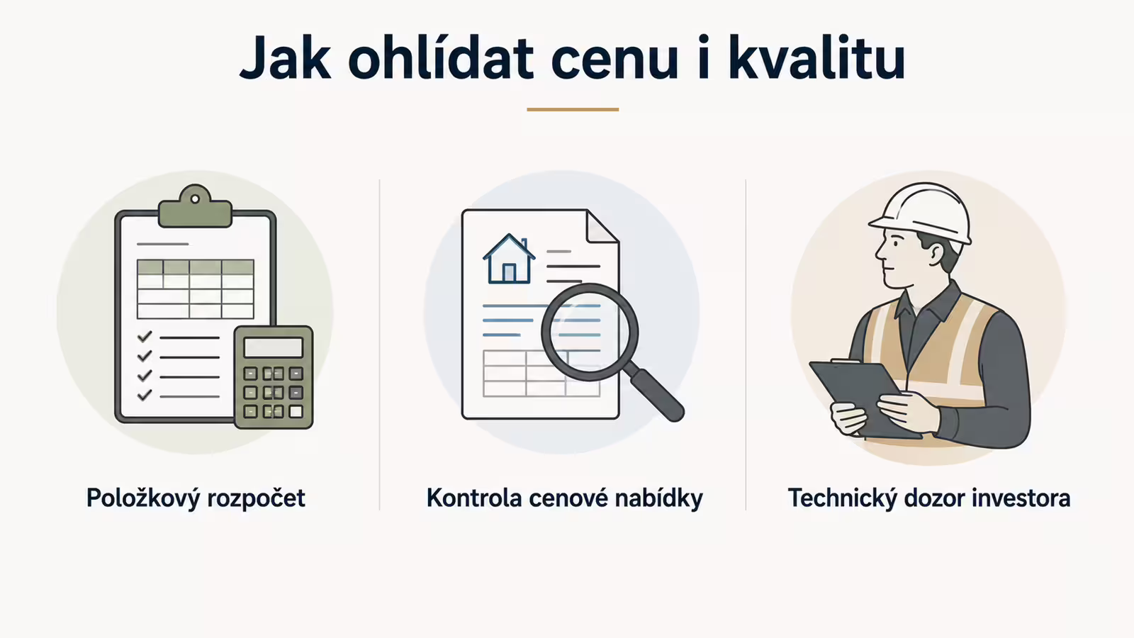 Položkový rozpočet a kontrola cenové nabídky montovaného domu